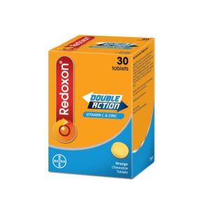 Redoxon Double Action C+Zinc Chew Tabs x 30's