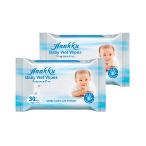 Anakku Wet Tissue 2 x 30's (Anti-Bacterial)