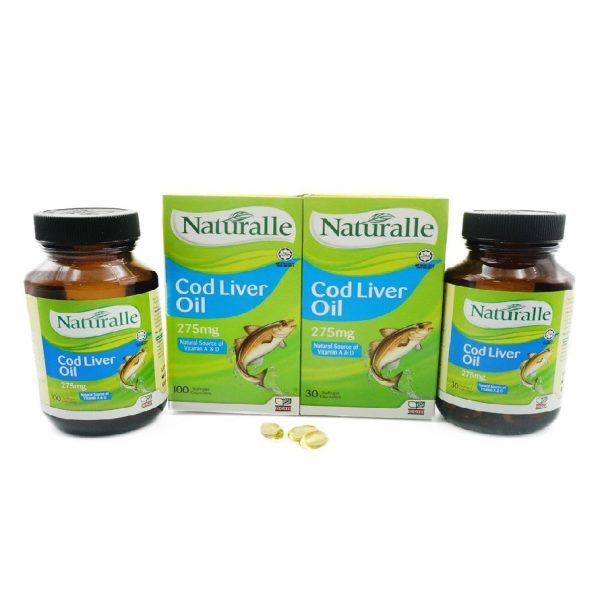 Nat.Cod Liver Oil Caps 275mg x 100+30s