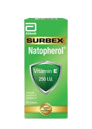 Surbex Natopherol Vit E 250IU Caps x 30's