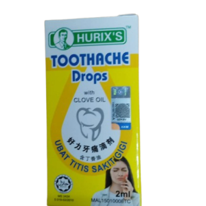 Hurixs Toothache Drop with Clove Oil x 2ml